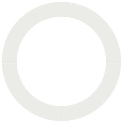 VidaXL Geschikt voor platte boomringen 5 pcs wit ø90 / 120 cm staal