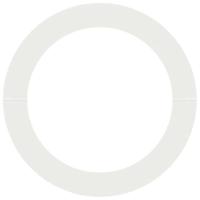 VidaXL Geschikt voor platte boomring wit ø90 / 120 cm staal - thumbnail