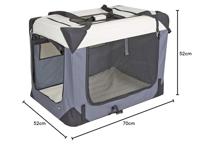 Transportdoos - KERBL - Journey - 70 x 52 x 52 cm - Grijs/Beige - thumbnail