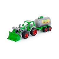 Cavallino tractor met voorlader en tanker - thumbnail