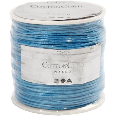 Creativ Company Katoenkoord, dikte 1 mm, turquoise, 40 m/ 1 rol