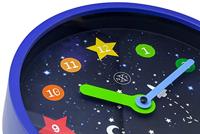 NeXtime nx-7356 wandklok nxt apollo dia 30cm kunststof blauw - thumbnail