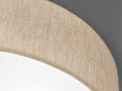 Fischer & Honsel Ø 40cm plafondlampThor met zandkleur linnen - 20052