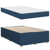 Bedframe met matras met matras Blauw 120 x 190 cm Stof - thumbnail