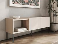 Tv-meubel JULIE 2 deuren acacia/kasjmier - thumbnail