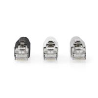 RJ45-Connector | RJ45 Pass Through | Stevig/Gesnoerd FTP CAT6a | Recht | Verguld | 10 Stuks | PVC | - thumbnail