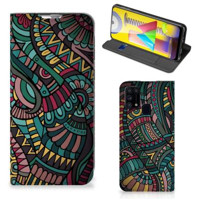 Samsung Galaxy M31 | Hoesje met Magneet | Aztec