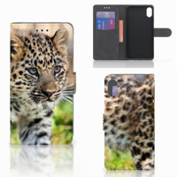 Apple iPhone Xs Max | Telefoonhoesje | Met pasjeshouder | Baby Luipaard - thumbnail