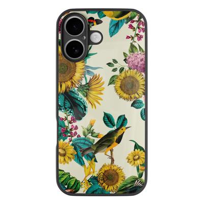 iPhone 16 glazen hardcase - Sunflowers iPhone 16 glazen hardcase - Sunflowers