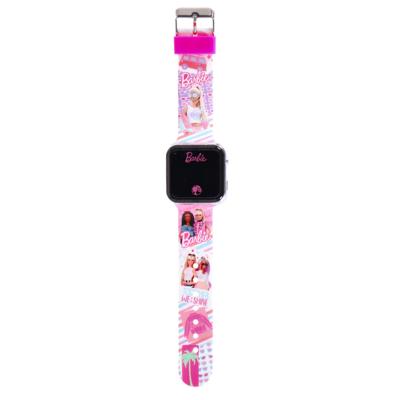Barbie LED Horloge Roze Barbie LED Horloge Roze