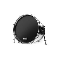 Evans BD22RB-NP EQ3 No Port Resonant Black 22 inch bassdrumvel - thumbnail