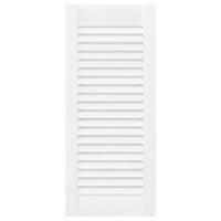 Kastdeuren louvre design 2 st 69x29,5 cm wit - thumbnail