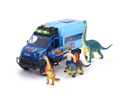 Dickie dino world lab vrachtwagen speelset