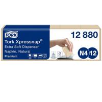 Servet Tork N4 Xpressnap Premium 1/2 vouw 2-laags 213x165mm 1000 vel naturel 12880 | 8 stuks - thumbnail