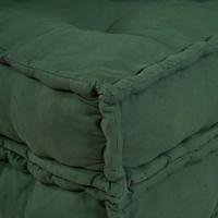 Poef modulair 70x70x36 stof groen - thumbnail