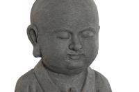 Decoratieve figuren Home ESPRIT Grijs Monnik Orientaals 30 x 30 x 51 cm - thumbnail