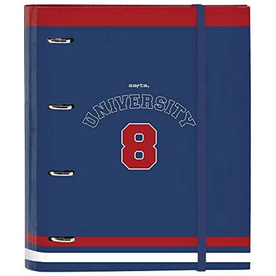 Ringmap Safta University A4 Rood Marineblauw (27 x 32 x 3.5 cm)