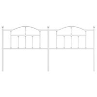 Hoofdbord 200 cm metaal wit - thumbnail