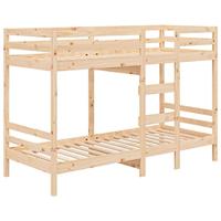 Stapelbedframe zonder matras massief grenenhout 90x190 cm - thumbnail