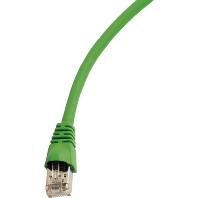 Telegärtner 100008598 RJ45 Netwerkkabel, patchkabel CAT 5e U/UTP 3.00 m Groen Vlambestendig, Halogeenvrij 1 stuk(s) - thumbnail