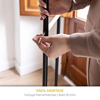 Klädhängare Newlux Hangy Duo 30 Zwart Metaal 115 x 50 x 150 cm Klädhängare Newlux Hangy Duo 30 Zwart Metaal 115 x 50 x 150 cm