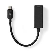 USB-netwerkadapter | USB 3.2 Gen 1 | 2.5 Gbps | USB-C Male | RJ45 Female | 0.20 m | Rond | Vernikkeld | Vertind-Koper | Zwart - thumbnail