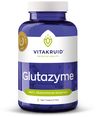 Vitakruid Glutazyme oa Spijsverteringsenzymen en L-Glutamine 180 Vitakruid Glutazyme oa Spijsverteringsenzymen en L-Glutamine 180