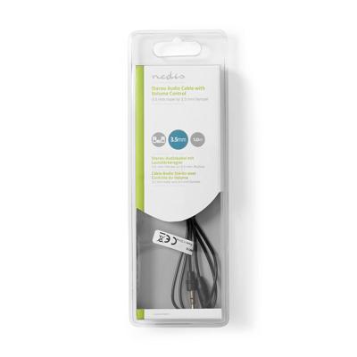 Nedis Stereo-Audiokabel | 3,5 mm Male naar 3,5 mm Female | 1 m | 1 stuks - CAGB22090BK10 CAGB22090BK10