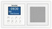 TechniSat DIGITRADIO UP 1 - Inbouwradio met DAB+, kan in elk dubbele inbouwdoos worden aangebracht, DAB, UKW, Bluetooth-ontvangst, dimbaar LCD-display, wekker, sleeptimer, 2 watt RMS, equalizer, wit - thumbnail