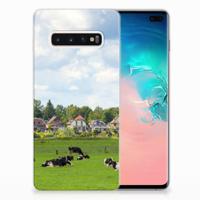 Samsung Galaxy S10 Plus | TPU Hoesje | Koeien - thumbnail