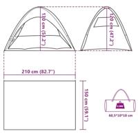 VidaXL Strandtent waterdicht azuurblauw - thumbnail