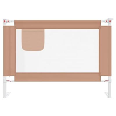 Bedhekje peuter 90x25 cm stof taupe - thumbnail