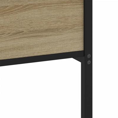 Bedframe zonder matras metaal sonoma eikenkleurig 193x203 cm