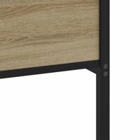 Bedframe zonder matras metaal sonoma eikenkleurig 193x203 cm - thumbnail