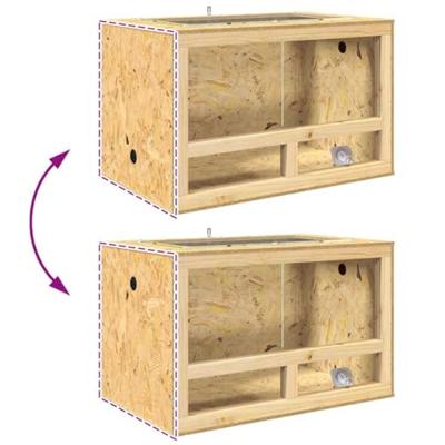 VidaXL Terrarium bruin 80 x 50 x 100 cm osb VidaXL Terrarium bruin 80 x 50 x 100 cm osb