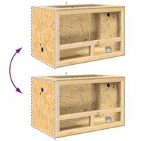 VidaXL Terrarium bruin 80 x 50 x 100 cm osb - thumbnail