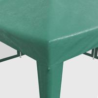 Partytent met 8 mesh zijwanden 4x4 m HDPE groen - thumbnail