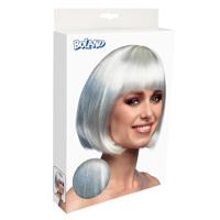 Pruik bobline cabaret wit - thumbnail