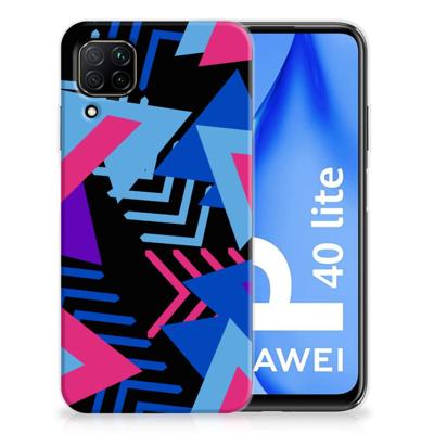 Huawei P40 Lite | TPU Hoesje | Funky Triangle