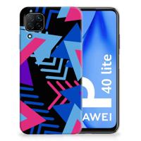 Huawei P40 Lite | TPU Hoesje | Funky Triangle - thumbnail