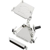 TRU COMPONENTS TCD45ZF37DMPK 7708740 D-sub male connectorset 45 ° Aantal polen: 37 Soldeerkelk 1 stuk(s) - thumbnail