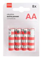 HEMA AA alkaline extra power batterijen - 8 stuks - thumbnail