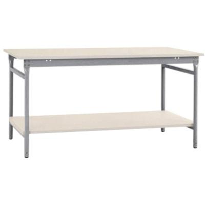 Manuflex BB5227.9006 Compleet bijzettafel basis stationair met kunststof plaat + legplank, bxdxh: 1500 x 800 x 780 mm Aluminium-zilver Manuflex BB5227.9006 Compleet bijzettafel basis stationair met kunststof plaat + legplank, bxdxh: 1500 x 800 x 780 mm Aluminium-zilver