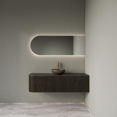 Badkamermeubelset Gliss Design Alluro 140 cm Rechts Charcoal Badkamermeubelset Gliss Design Alluro 140 cm Rechts Charcoal