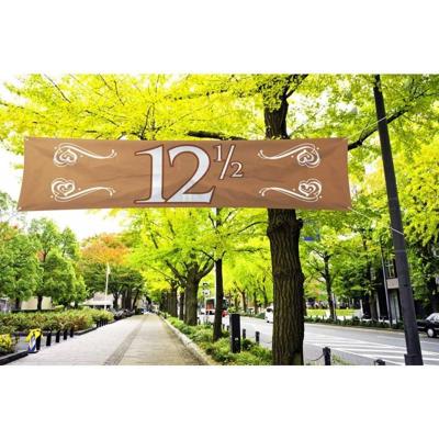 12,5 jaar Spandoek koper Huwelijk