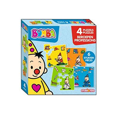 Studio 100 Bumba puzzel beroepen, 4in1 Studio 100 Bumba puzzel beroepen, 4in1