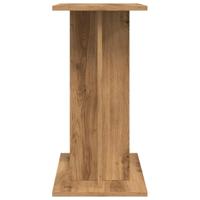 Aquariumstandaard 60x30x60cm bewerkt hout artisanaal eikenkleur - thumbnail
