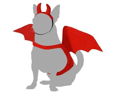 Kostuum voor honden Demon Maat M