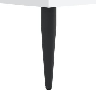 Bedframe bewerkt hout wit 140x200 cm