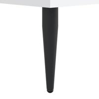 Bedframe bewerkt hout wit 140x200 cm - thumbnail